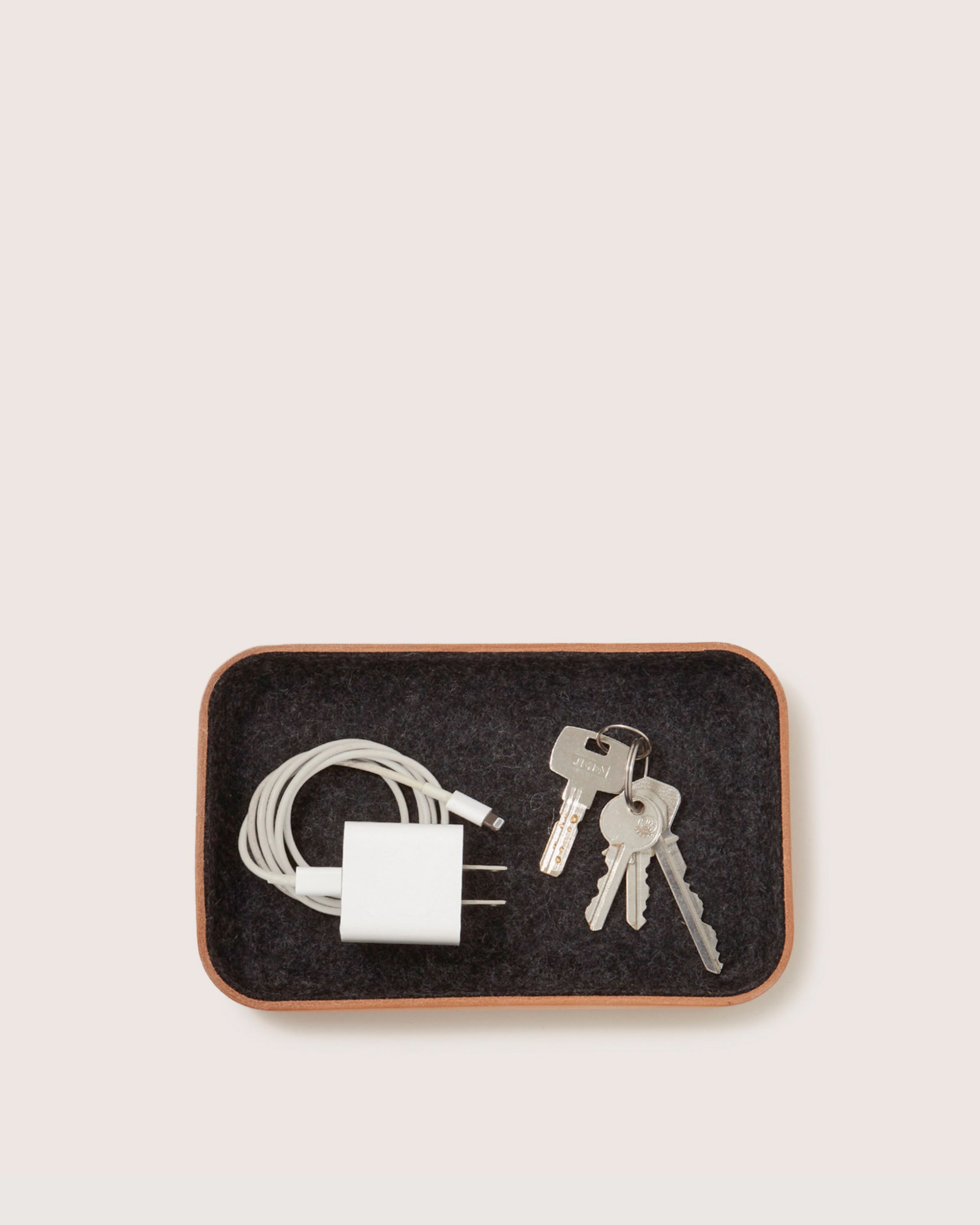 Kawabon Leather/Merino Wool Small Tray