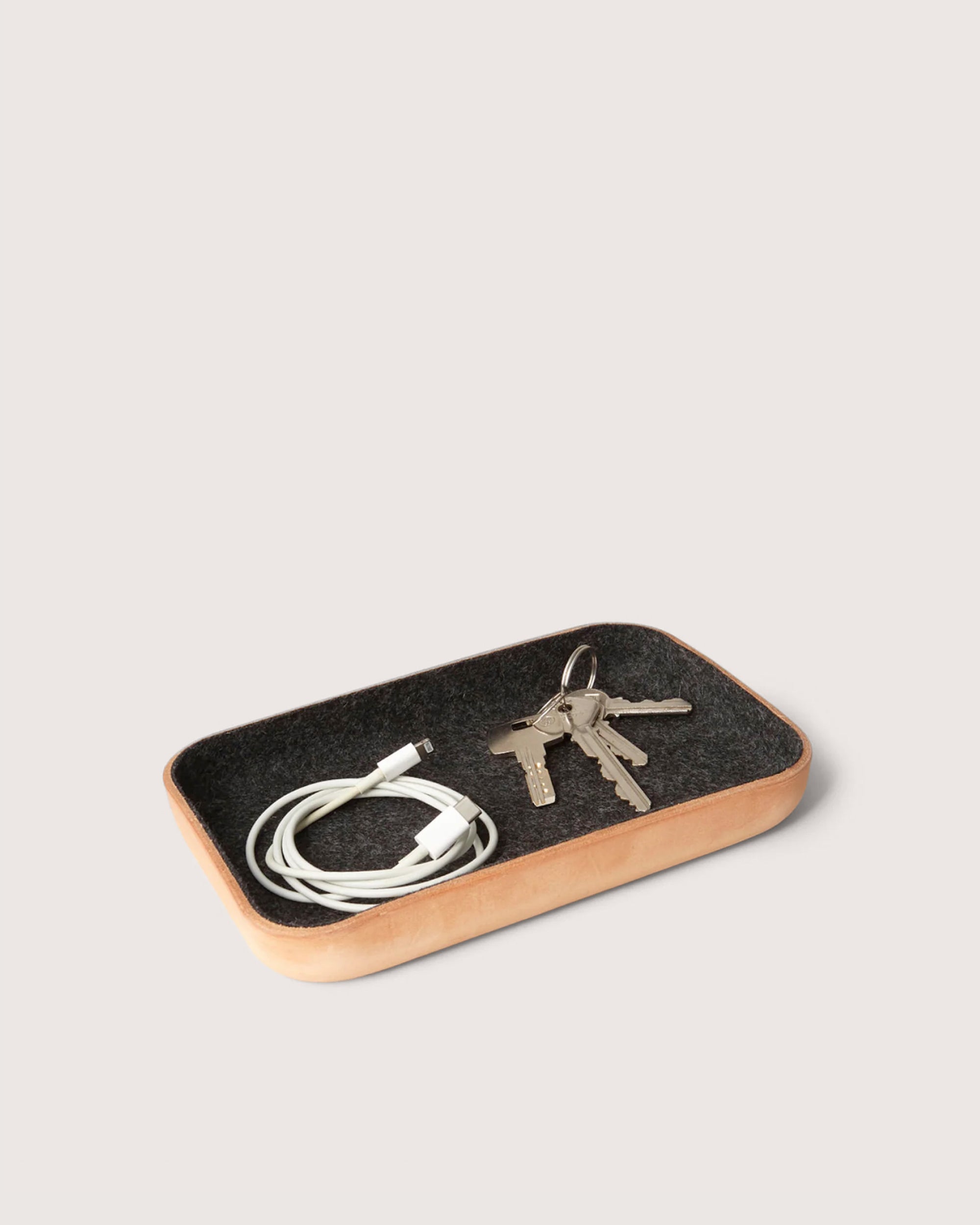 Kawabon Leather/Merino Wool Small Tray