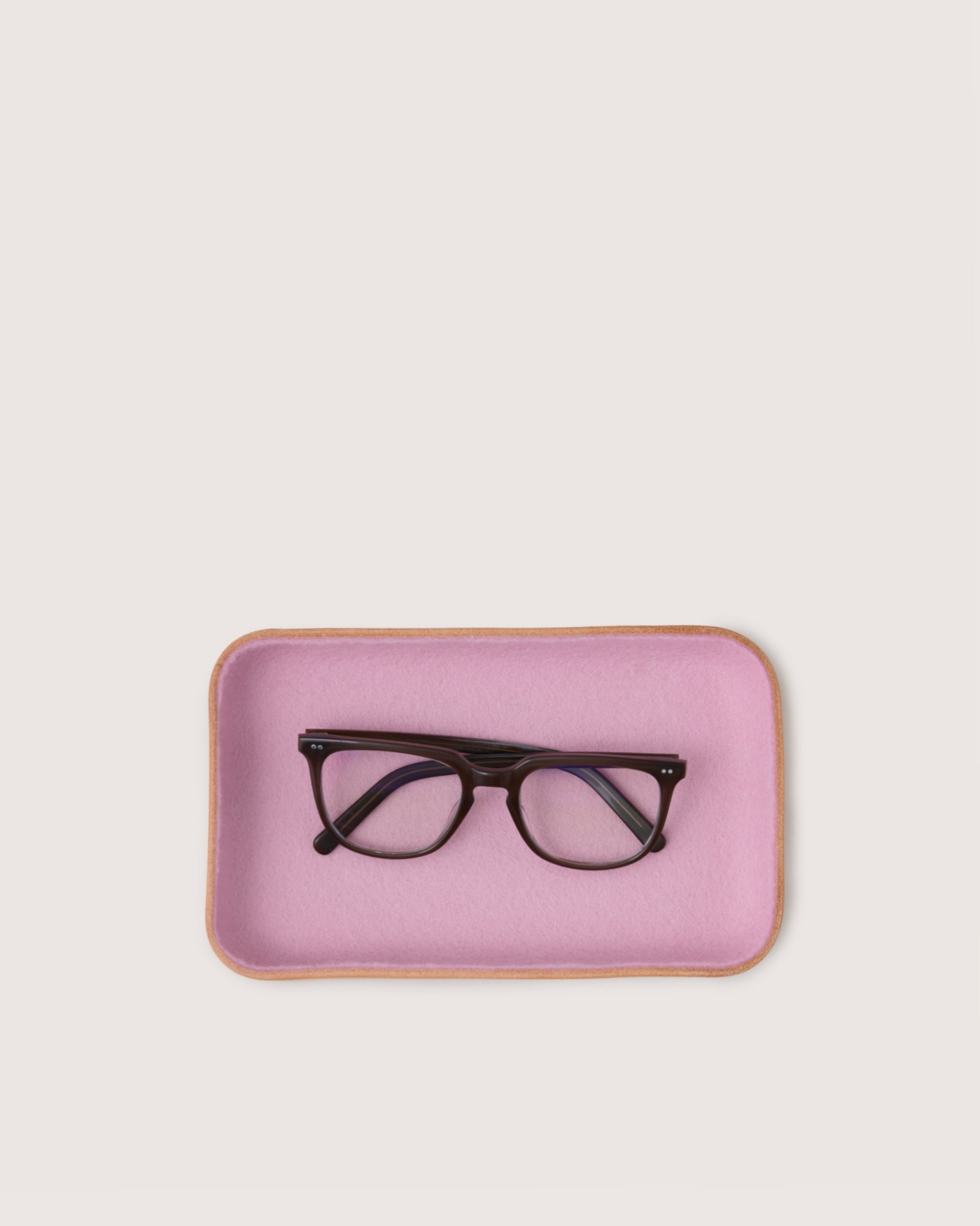 Kawabon Leather/Merino Wool Small Tray — Final Sale