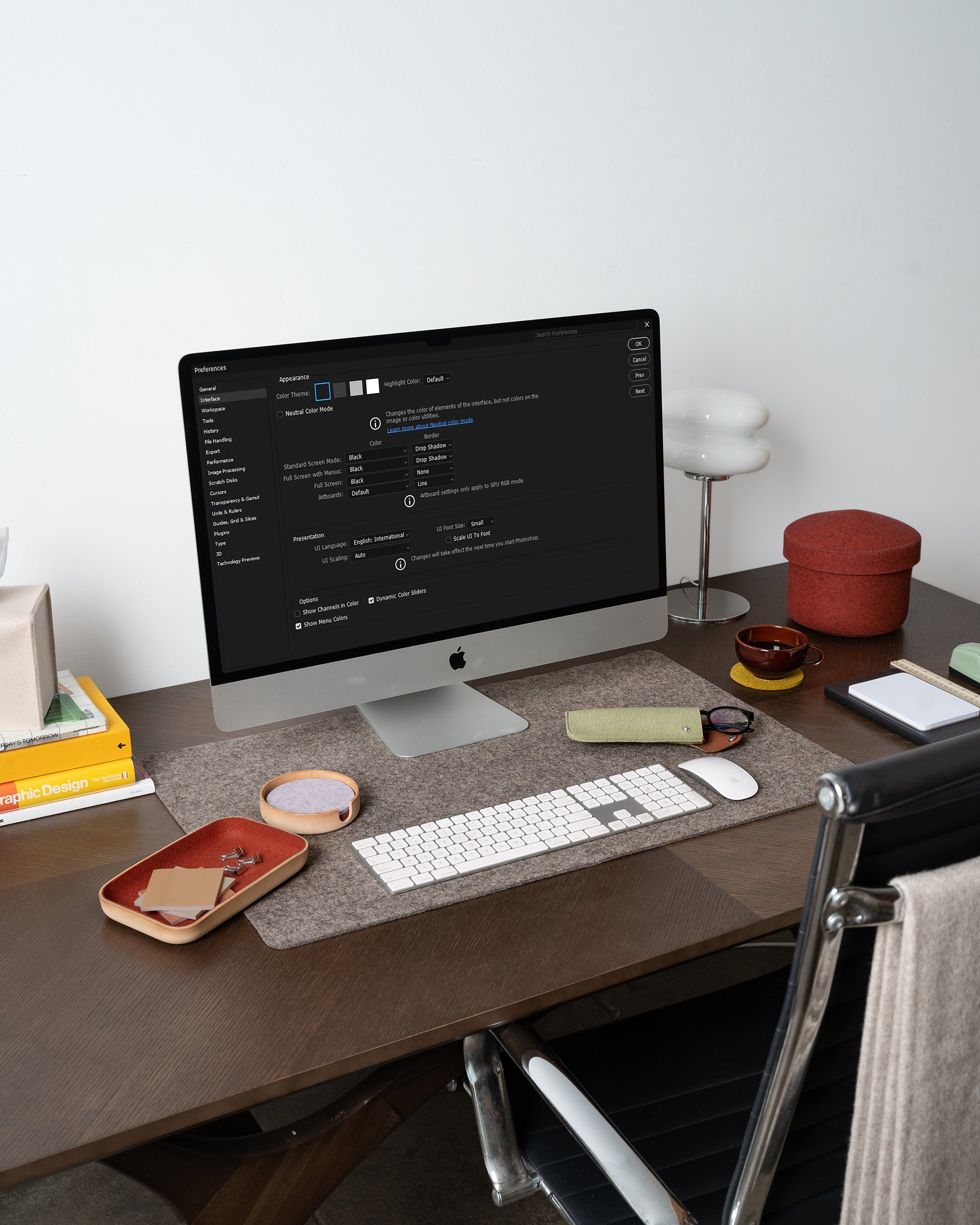 Mosen Merino Wool Large Desk Pad