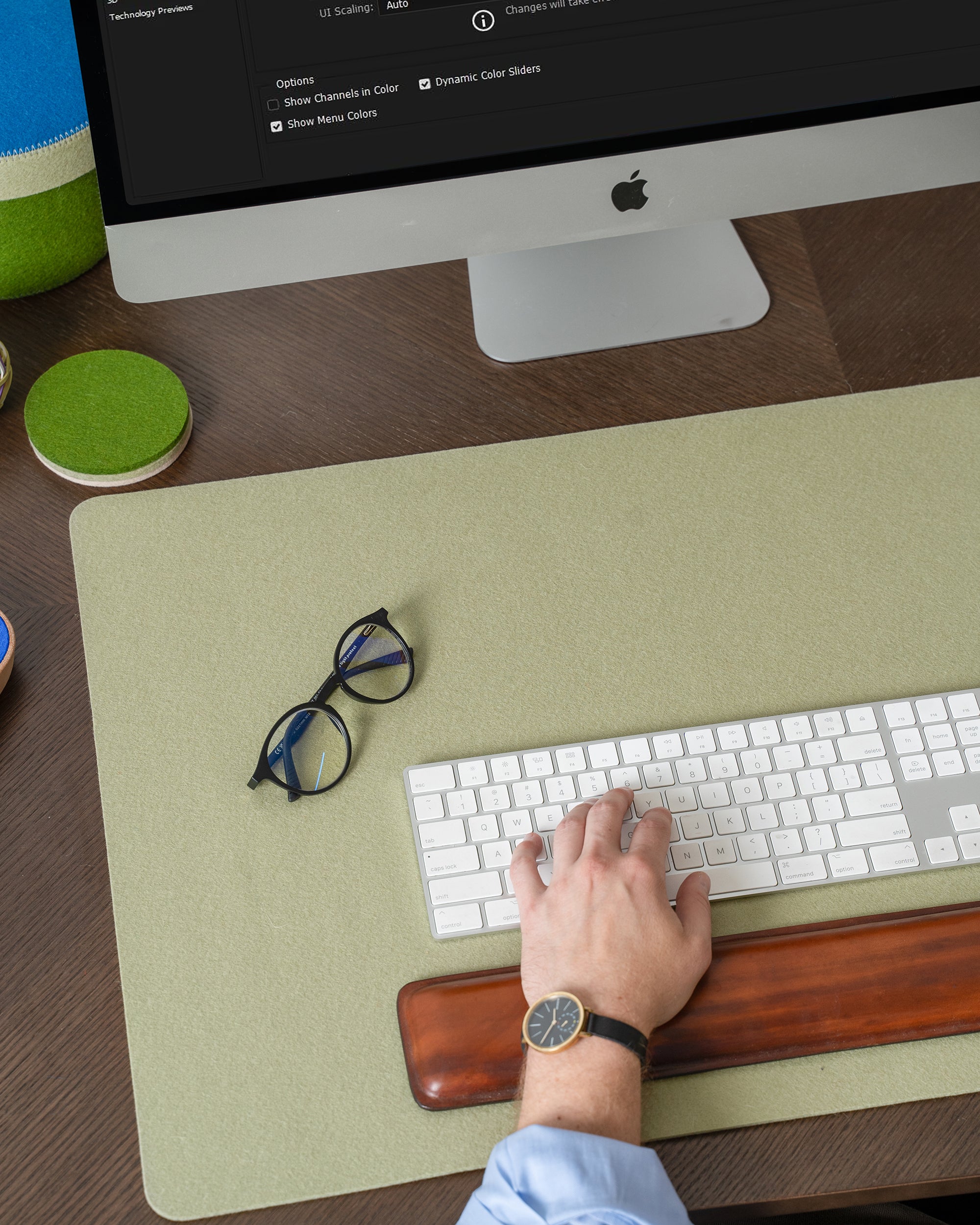 Mosen Merino Wool Large Desk Pad